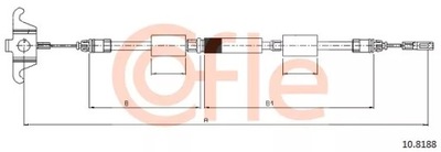 10.8188 ТРОС H-CA ПЕРЕДНЯ VOLVO XC90 02-12