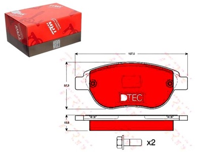 ZAPATAS DE FRENADO PEUGEOT P. 207/307 00- DTEC COTEC  