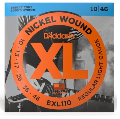 D'ADDARIO EXL110 oryginalne struny 10-46 do gitary elektrycznej