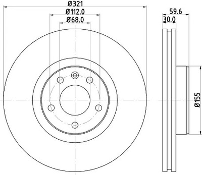 HELLA DISC BRAKE 8DD 355 111-141  