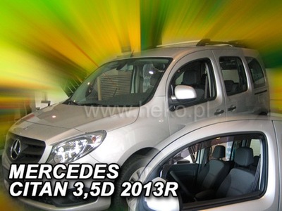 DEFLECTORES HEKO MERCEDES CITAN W415 2012-21 4 PIEZAS  