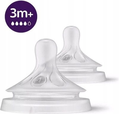 Avent Philips Smoczek Natural Response 3m+ 2 szt