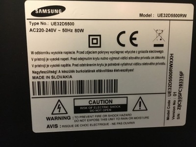 Telewizor LED Samsung UE32D5500RW Full HD SMART