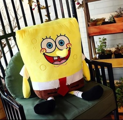 MASKOTKA SPONGEBOB KANCIASTOPORTY PLUSZOWA PRZYTULANKA 35CM