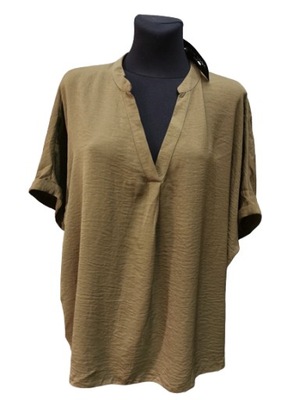 New Look nowa bluzka khaki biuro praca maxi 52