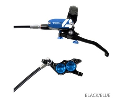 Hope Tech 4 E4 hamulec tarczowy przód black blue