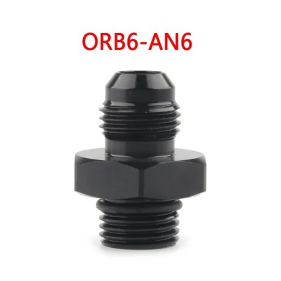 MALE АДАПТЕР FITTING BLACK ORB-6 ORB-8 ORB-10 O-RING BOSS TO AN6 AN8~9683