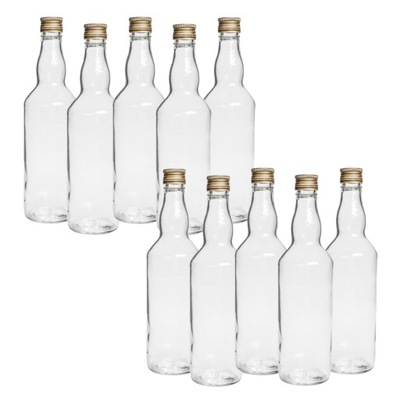 butelki szklane butelka monopolowa na alkohol nalewki wódkę + zakrętka alu