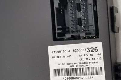 Модуль комфорта renault espace iv jk0/1_ 21000160 2.2l дизель 110kw 2004 фото №1