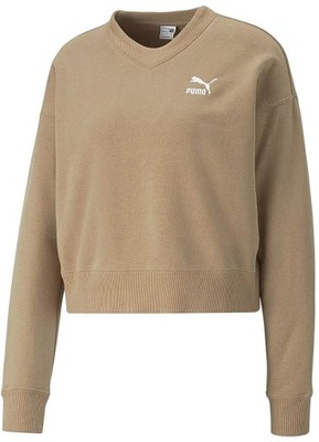 bluza Puma Classics Crew TR - Dusty Tan