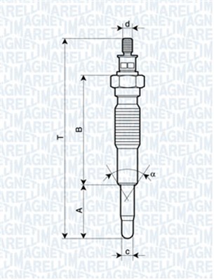 MAGNETI MARELLI 062900077304 СВЕЧА НАКАЛА