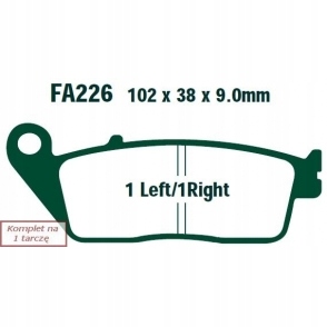 КОЛОДКИ ГАЛЬМІВНІ EBC FA226