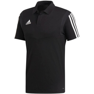 Koszulka męska adidas Tiro 19 Cotton Polo czarna DU0867 S