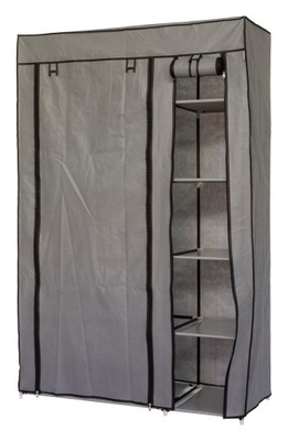 Szafa VidaXL szafy tekstylne 110 x 175 x 45 cm odcienie szarości