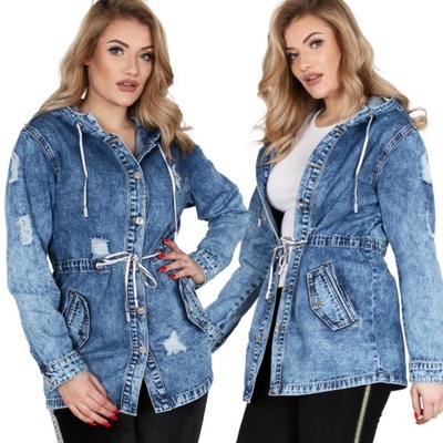 KATANA KURTKA PARKA KAPTUR JEANS 40 L 2130