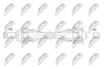 ПОЛУОСЬ BMW 5 F11 525D 530D 535 550 10- ЗАДНЯЯ ЛЕВАЯ