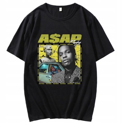 Rapper Asap Rocky Men's Rock T-Shirt,Black,S