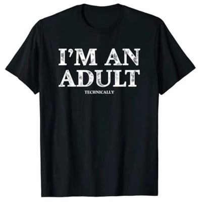 Koszulka I'm An Adult Technically Funny 18th Birthday Gift T-Shirt