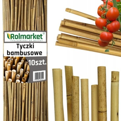 TYCZKI BAMBUSOWE PODPORY TYCZKA Z BAMBUSA 180 cm 12/14 mm /10 szt/ bambus
