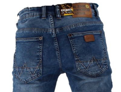 Spodnie męskie Jeans Proste L32 W39 pas 106-110 cm