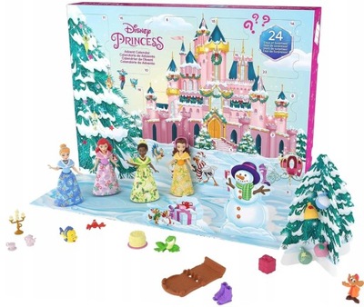 MATTEL DISNEY KALENDARZ ADWENTOWY Z LALKAMI HLX06