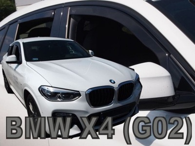 DEFLECTORES HEKO BMW X4 G02 5D DE 2018 DELANTERO+TRASERO 4 PIEZAS  