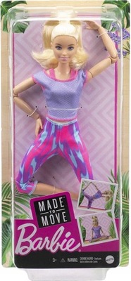 BARBIE Made to Move Lalka blond GXF04