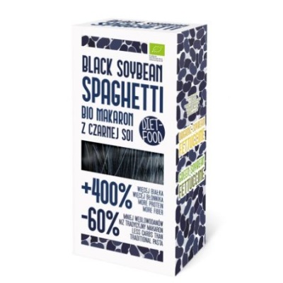 Diet-Food Czarny makaron sojowy spaghetti 200 g Bio