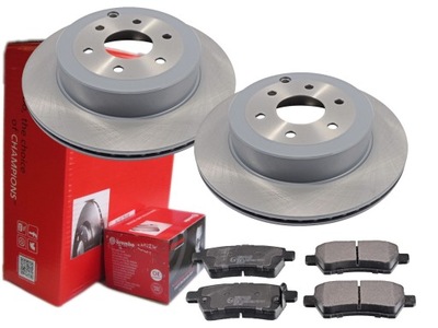 Гальмівні диски гальмівні колодки brembo t nissan pathfinder iii 308mm фото №1