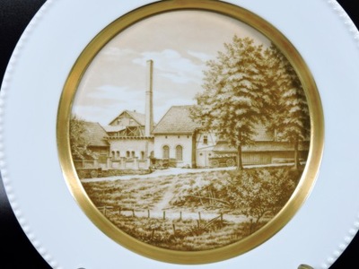 Talerz obraz stary browar 1850 Furstenberg