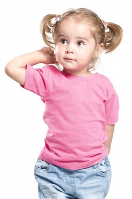JASNORÓŻOWA bluzeczka niemowlęca dziecięca NIEUCZULAJĄCA bawełna 75-80 cm