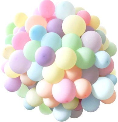 Kolorowe Balony Pastelowe - 70 sztuk