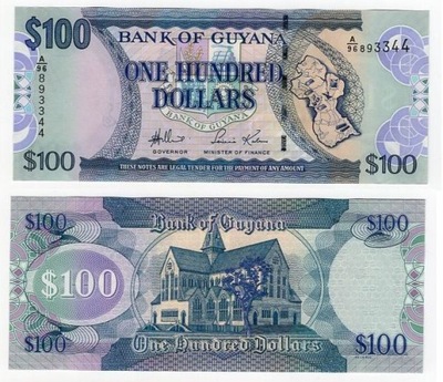 GUJANA 2005 100 DOLLARS