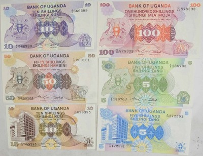 2.hc.Zest.Uganda, Banknoty szt.6, St.1