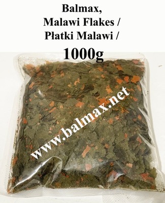 Balmax, Malawi Flakes, Płatki, for cichlid, dla pielęgnic, dla ryb, 1kg