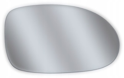 Вкладыш зеркало citroen c5 01-08 c6 pł+grz правое фото №1