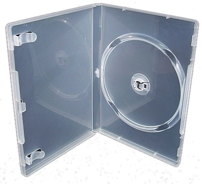 Pudełka na 1 x DVD Clear UE 14 mm - 10 sztuk WaWa