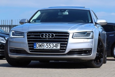 Audi A8 4,2 TDi Night View Webasto ACC Solar HUD Matrix 360° 4xGrzany Fotel