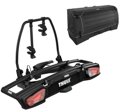 Bagażnik na hak THULE VeloSpace XT 2 938 Black + Box BackSpace XT 300 L