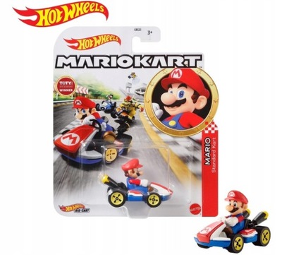 Hot Wheels GBG26 Mario Kart Die-Cast Mario Autko