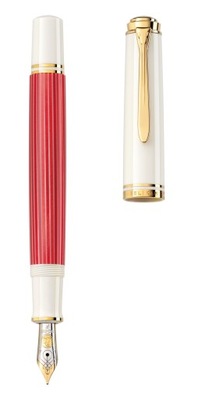 Pelikan pióro wieczne EF Souverän M600 Red-White