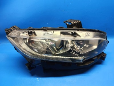 Лампа правая перед передняя линза honda civic x 17-21r. фото №1