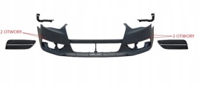 Audi a3 8v 2012-2016 бампер передній перед pdc 4 фото №1