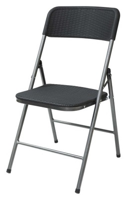 Krzesło ogrodowe WOODY - czarne