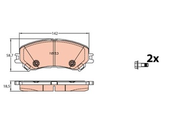 КОЛОДКИ ТОРМОЗНЫЕ RENAULT ПЕРЕД MEGANE 15-/SCENIC/GRAND SCENIC 16-/ESPACE 15