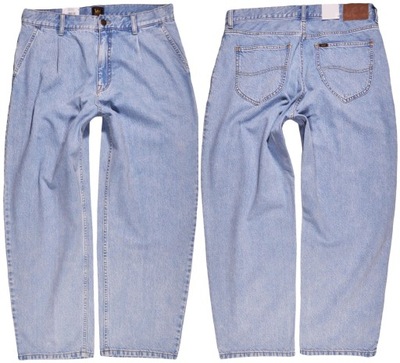 LEE spodnie jeans LOOSE PLEATED JEANS _ W34 L32