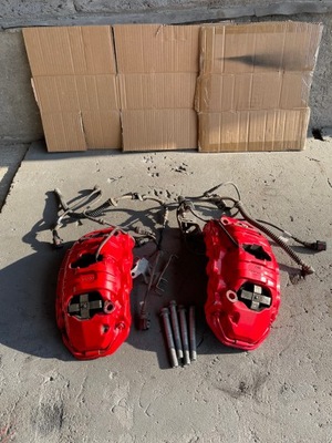 Porsche cayenne 7p5 lift супорт гальмівний перед фото №1