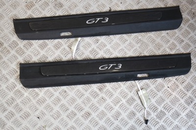 Накладка молдинг поріг porsche 991 gt3 карбон фото №1