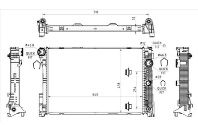 TYC РАДИАТОР ВОДЫ MERCEDES C-CLAS W204 S204 2007-2014 RADIATOR