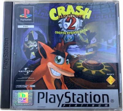 CRASH BANDICOOT płyta bdb+ komplet ANG PS1 PSX